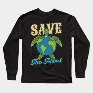 Earth Day Turtle Environment Save the Planet Long Sleeve T-Shirt